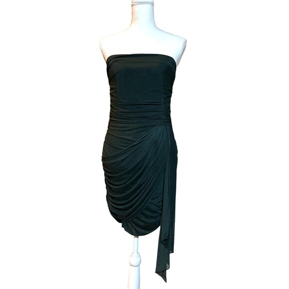 Amanda Uprichard Anja Mini Dress in Moss Medium New Cocktail Party Womens - Picture 4 of 15